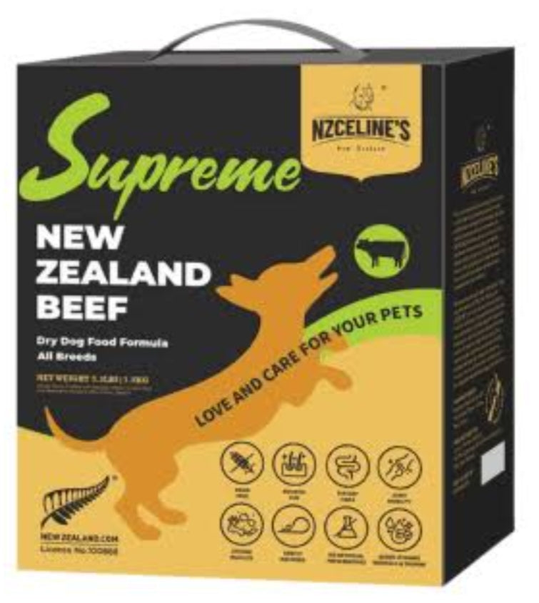 Supreme NZ Beef Dry Dog Food Formula - All Breed Limited Stock!